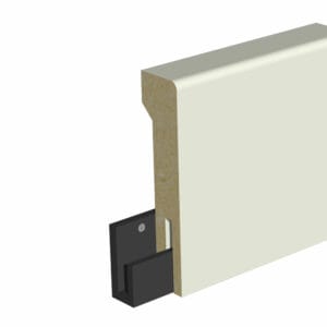 flexisockel_vit Flexisockeln är en golvsockel för enkel montering med clips